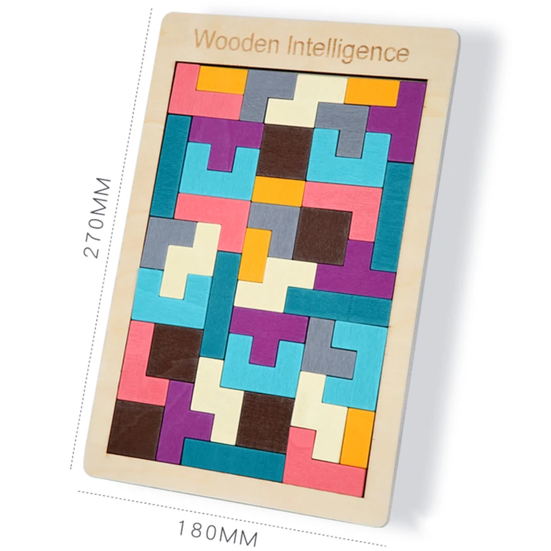 Горячая Распродажа Tangram пазл игрушка для мозга деревянные игрушки интеллекта тетрис игра дошкольников