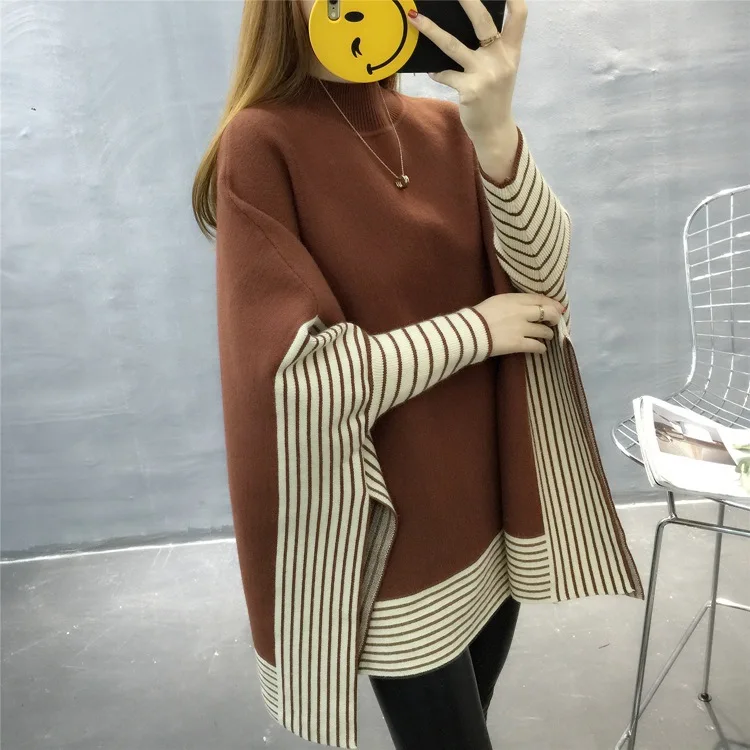 Новинка 2020 корейский осенне зимний женский свитер пуловер полувысокий воротник