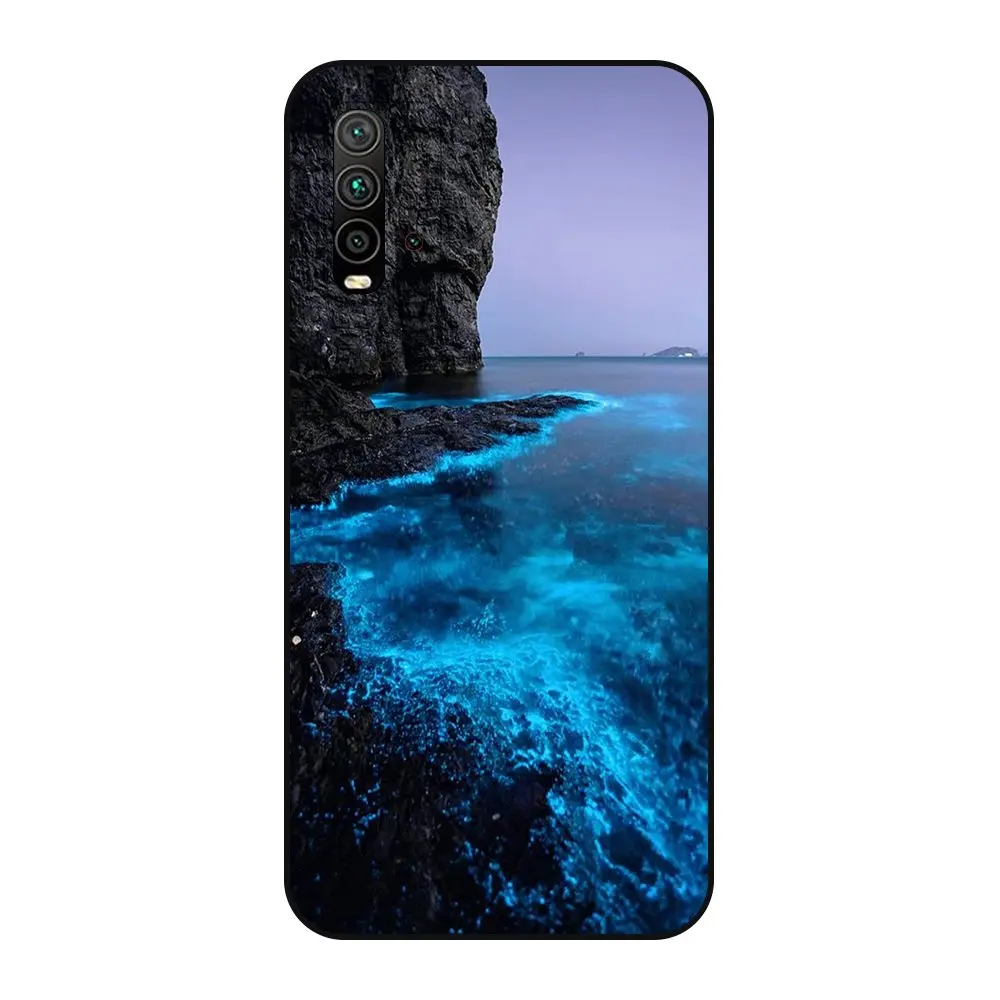 Natural Scenery Reasonal Price Top Detailed Popular Case For Xiaomi Redmi 9T Soft Mobile Phone Skin Black Bumper Art | Мобильные