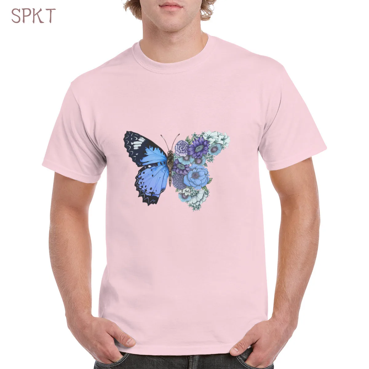 

Butterfly Elephant Skull Streetwear t shirt Top Oversized Tee Female/Man Cotton T-Shirt Graphic Printed Cat Flowers Casual