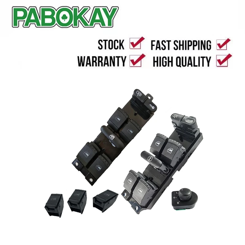 Главный переключатель управления оконной панели для VW Golf MK4 Jetta Bora Passat B5 Seat Leon Toledo