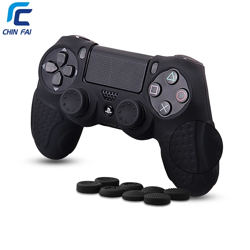 Высокое качество чехол для PS4 с 8 шт. Stick Thumb ручки анти скольжения силиконовые сцепление чехол для Playstation 4 DualShock4 контроллер