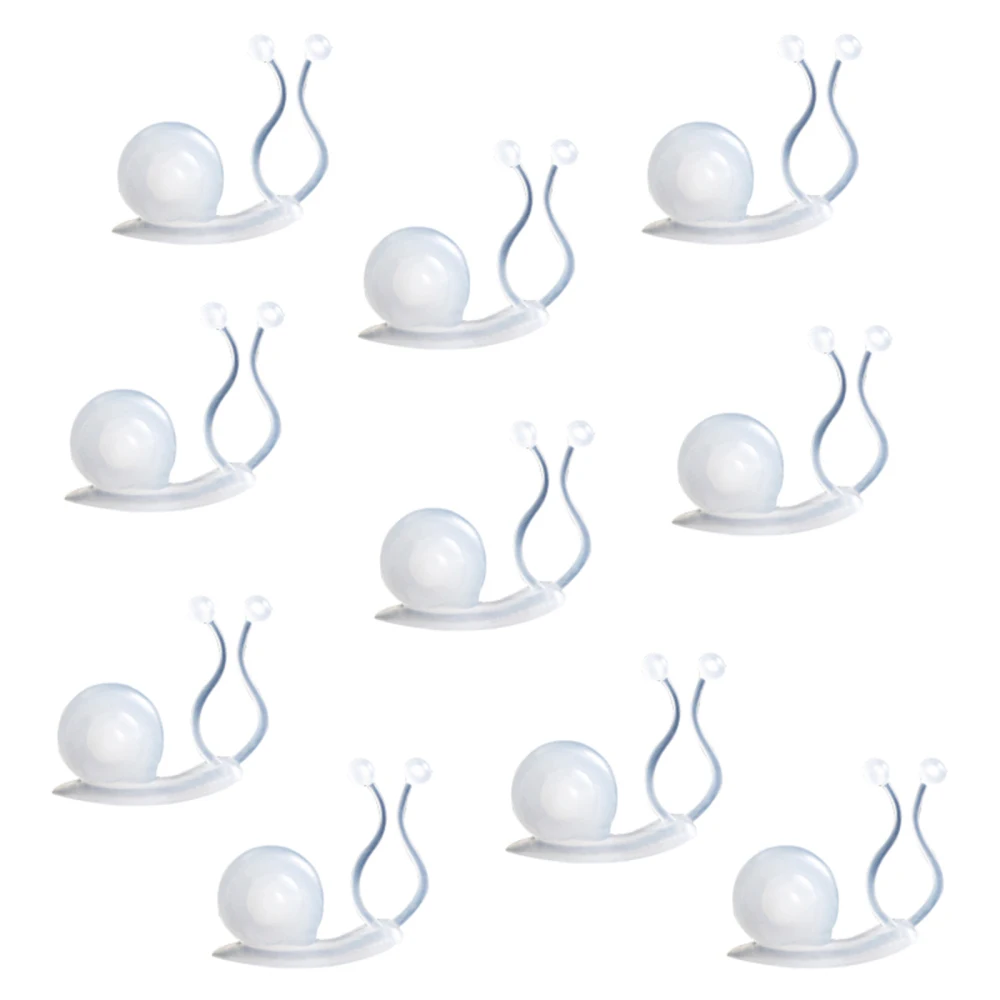 

Vine Wall Fixing Device Snails 3 Colors For Home Office Decoration 10PCS ABS Material 10pcs Set Sticky Hook Plant Climbing Clips