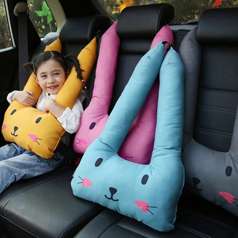 

Симпатичный мультяшный чехол для автомобильного ремня безопасности для детей, мягкий полипропиленовый хлопковый ремень безопасности, наплечная подушка, подушка для сна на подголовник