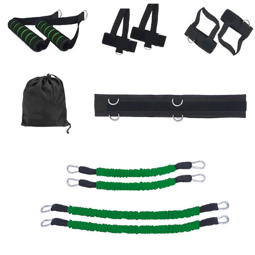 

Fitness Exercises Resistance Bands Ropes Waistband Ankle Straps Handles Set