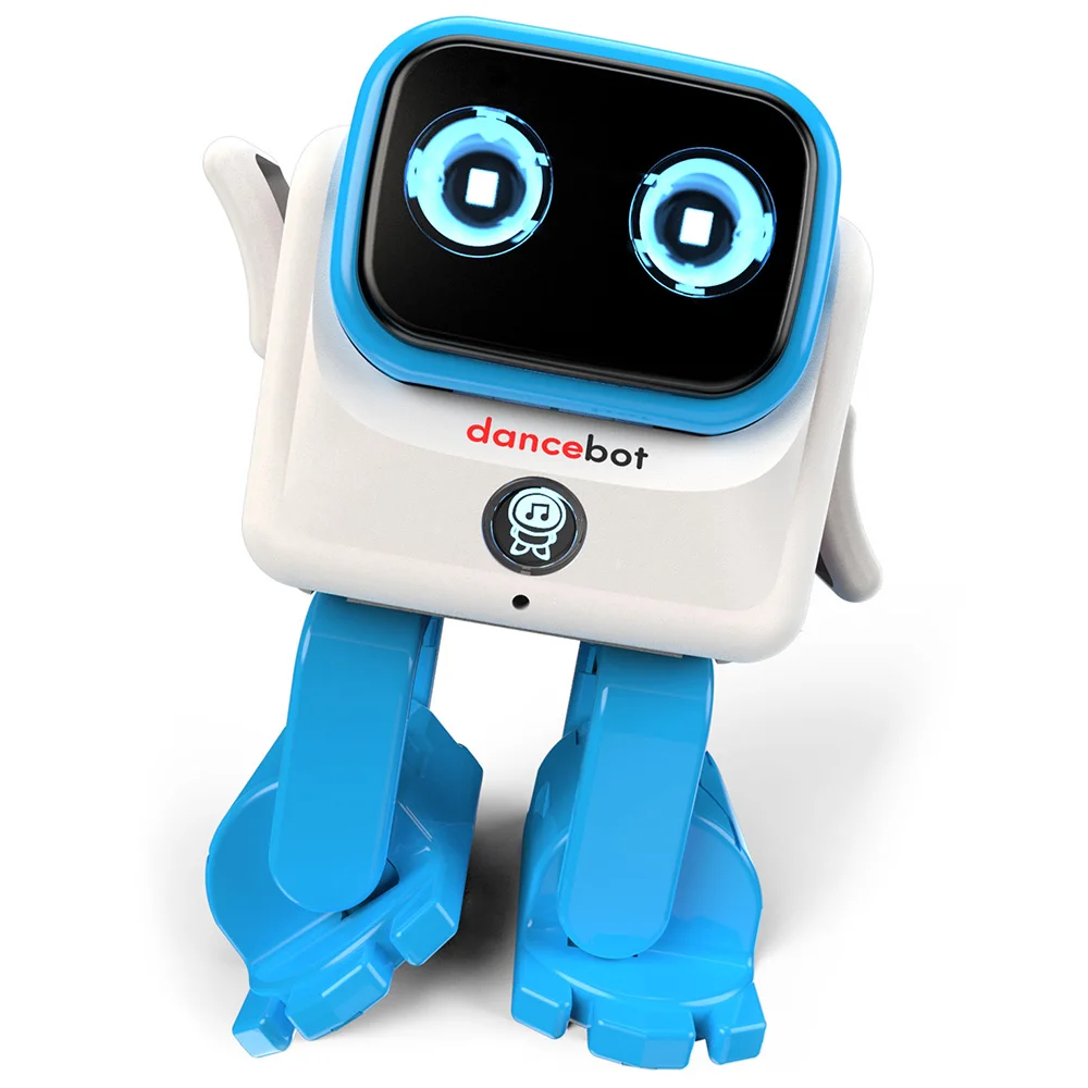 Blue Dancebot AI умный робот Bluetooth RC танцы Детские игрушки История динамик 360 градусов шарнир детский компаньон интеллектуальный алгоритм - Цвет: Blue