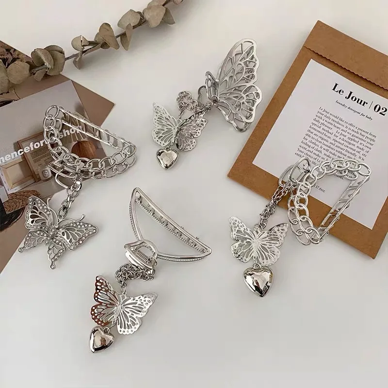 

Ladies Metal Hairpin Butterfly Flower Tassel Hair Accessories Summer Fashion Clip Hairpin Head Accessories hair clips for women