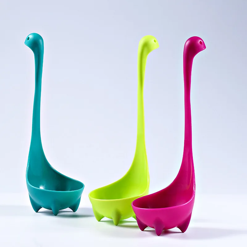 New Creative Long Handle Vertical Dinosaur Soup Spoon Resistant Tools Meal Dinner Cooking Stirrer Kitchen Supplies | Дом и сад