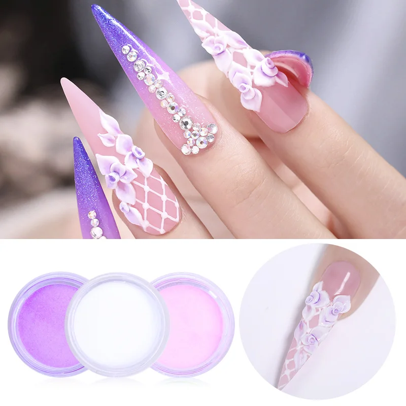 12 коробок/набор акриловый порошок розовый белый полимер блеск для ногтей Советы