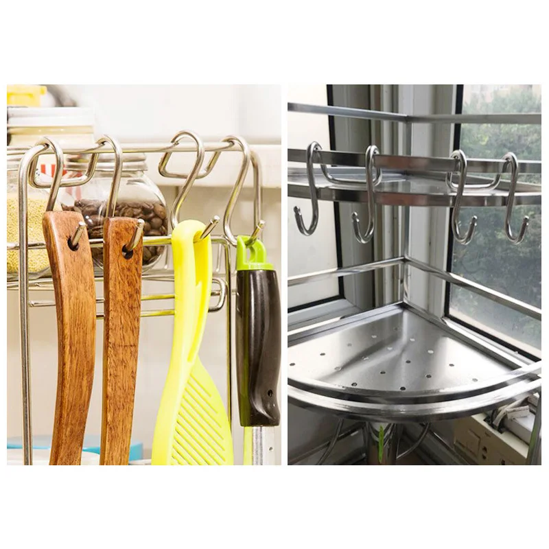 (8PCS) Double S Shape Hanging Hooks 304 Stainless Steel For Kitchen Pots And Pans Handbag Hanger | Дом и сад