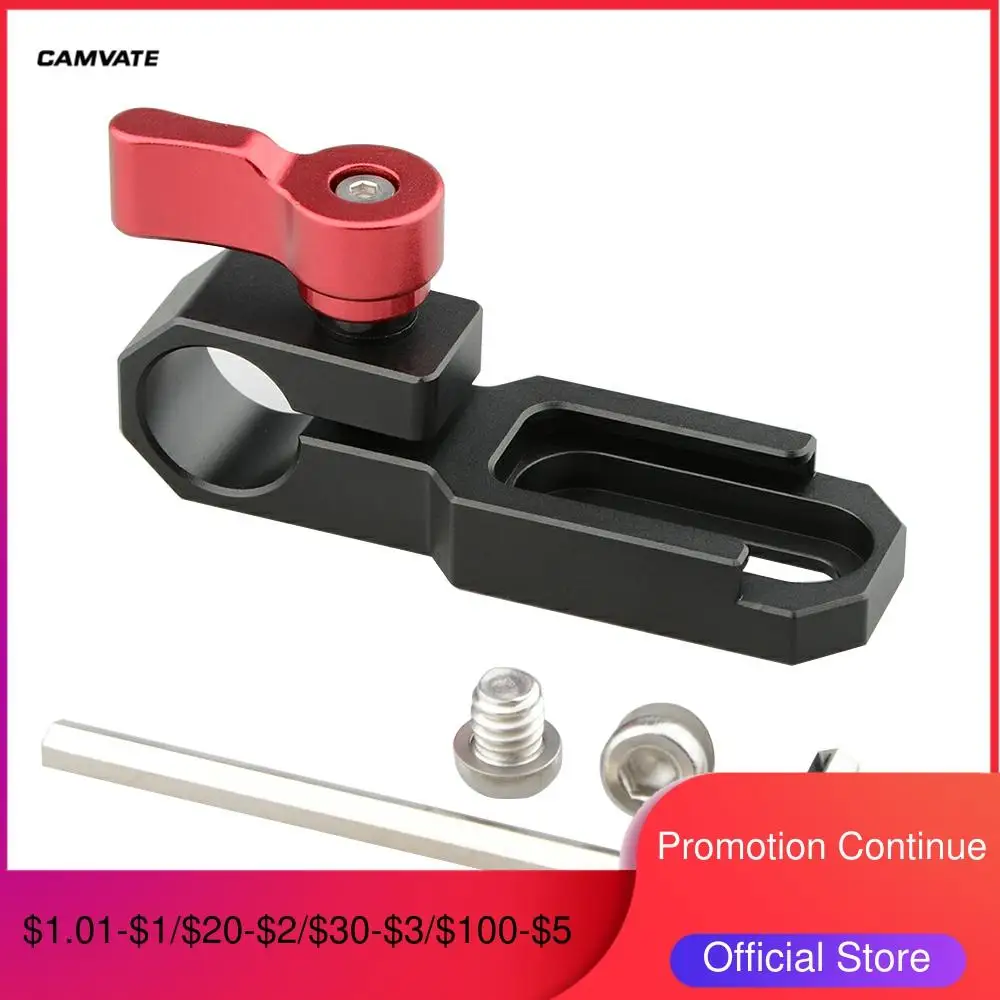 CAMVATE Single 15 мм стержневой зажим с холодным башмаком (Red Wingnut) C1663|15mm rod clamp|rod clamp15mm |