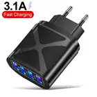 Зарядное устройство с 4 USB-портами и поддержкой быстрой зарядки, 5 В, 3 А