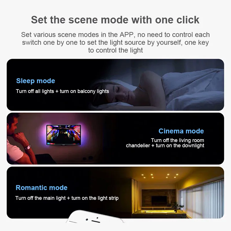 

Tuya Zigbee Smart Dimmer Light Switch Controller AC 110V- 240V Portable Voice Control Smart Home Work With Google Home Alexa