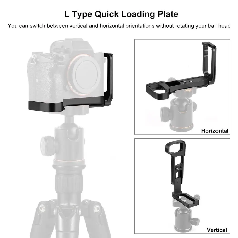 Aluminum Alloy Quick Released L-shaped Vertical Plate for Sony A7M3 DSLR Cameras Stabilizer | Электроника