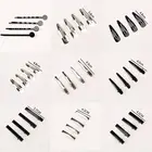 Заколка для волос для девочек, простой креативный зажим для волос, Французская заколка, сделай сам, черные плоские зажимы для волос, ручная работа, 10 шт.