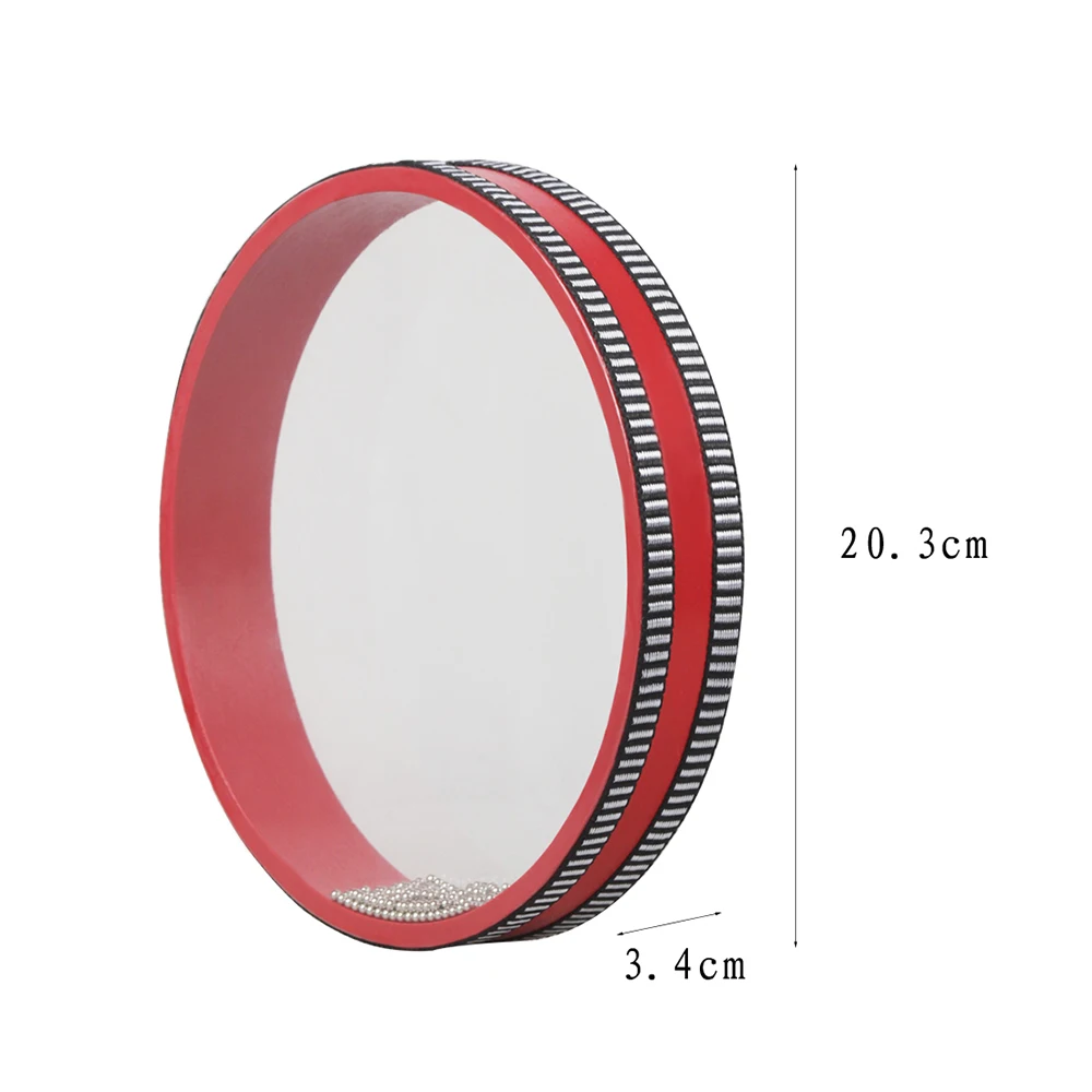 8 Inch Solid Wood Ocean Wave Drum Sea Frame Gentle Sound Musical Toy Red | Спорт и развлечения