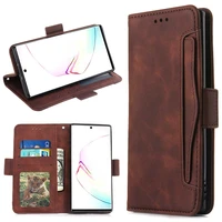 new leather phone case for samsung note 10 10plus 5g note8 9 s10 s10e s10plus back cover flip card wallet with stand coque