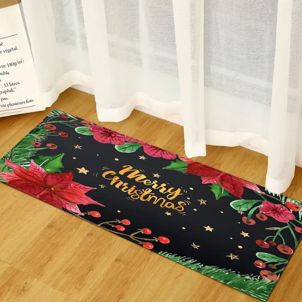 Коврик для кухни Придверный коврик Рождественское украшение дома искусственные