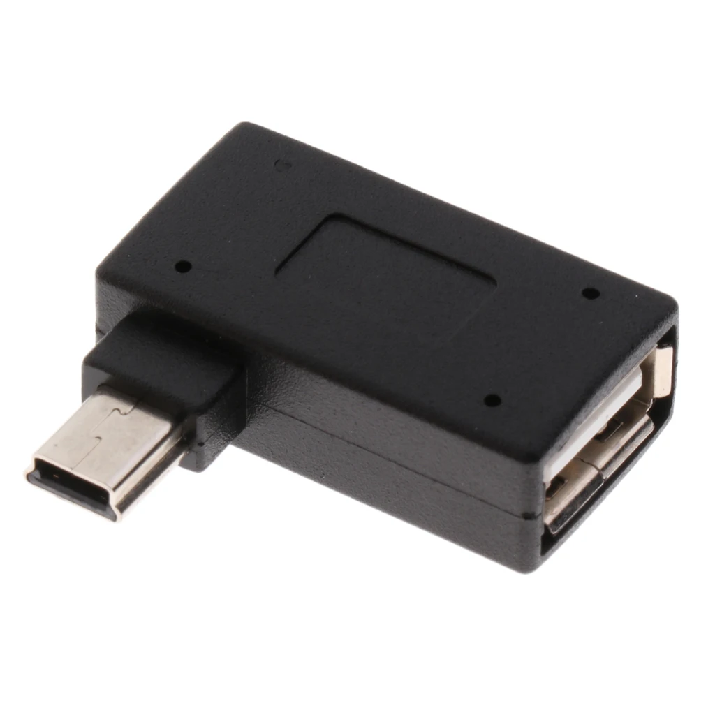 Правый угол Micro USB2.0 папа к USB Женский хост-адаптер OTG для мобильного телефона