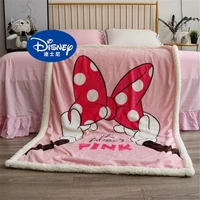 disney mickey mouse coral fleece sherpa backing 100x140cm blanket throw for baby kids on bed cribsofa winter autumn blanket