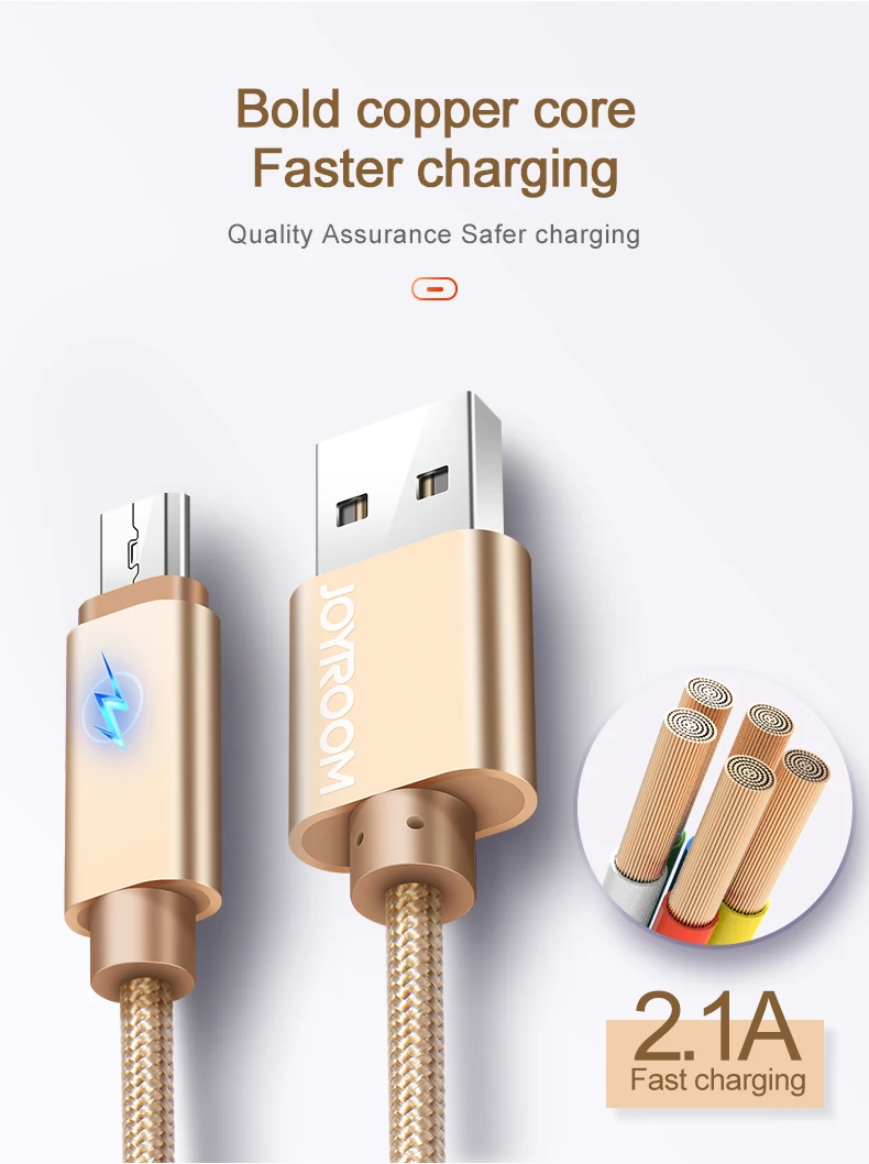 Joyroom, Micro USB кабель, быстрая зарядка, USB кабель для передачи данных, шнур, зарядное устройство, Microusb кабель для samsung, Xiaomi Redmi, Android, Microusb, 1 м