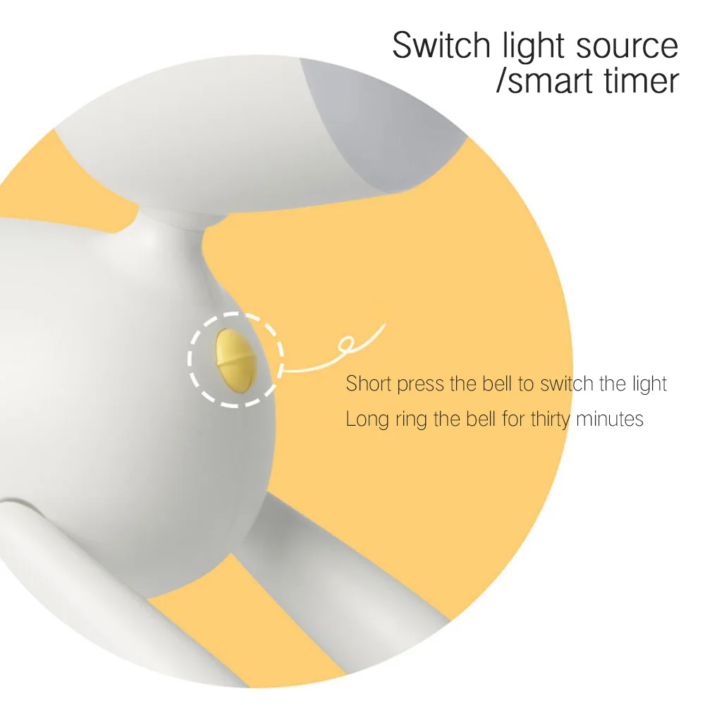 Силиконовый чехол с принтом олень поворотный ночной Светильник для детей хвост