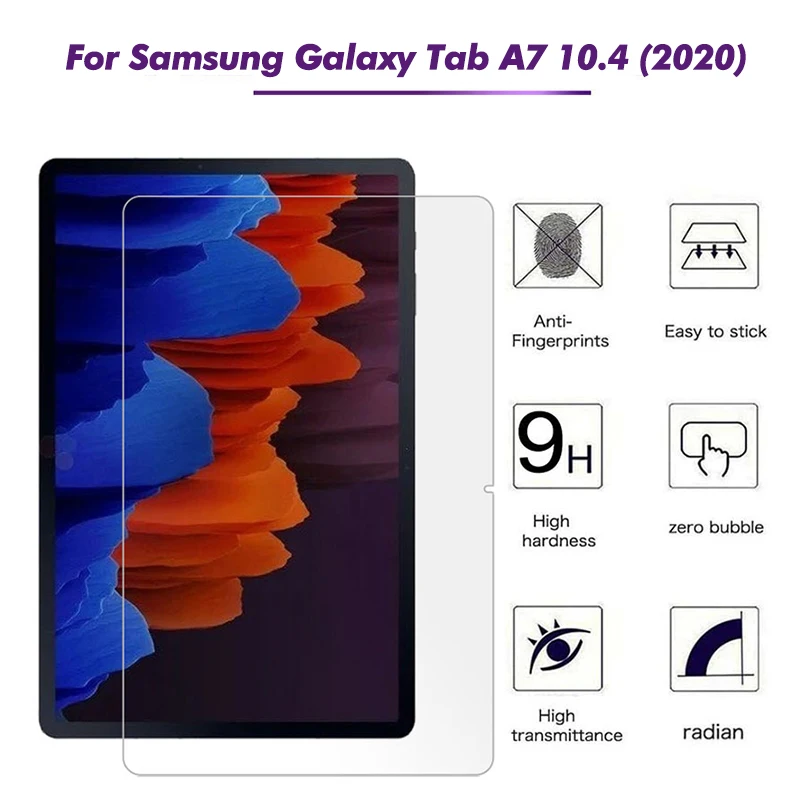 

Закаленное стекло для планшета Samsung Galaxy Tab A7 10,4 ''2020, Защитная пленка для экрана планшета Samsung SM-T500 T505 T507 Premium 9H, стеклянная пленка