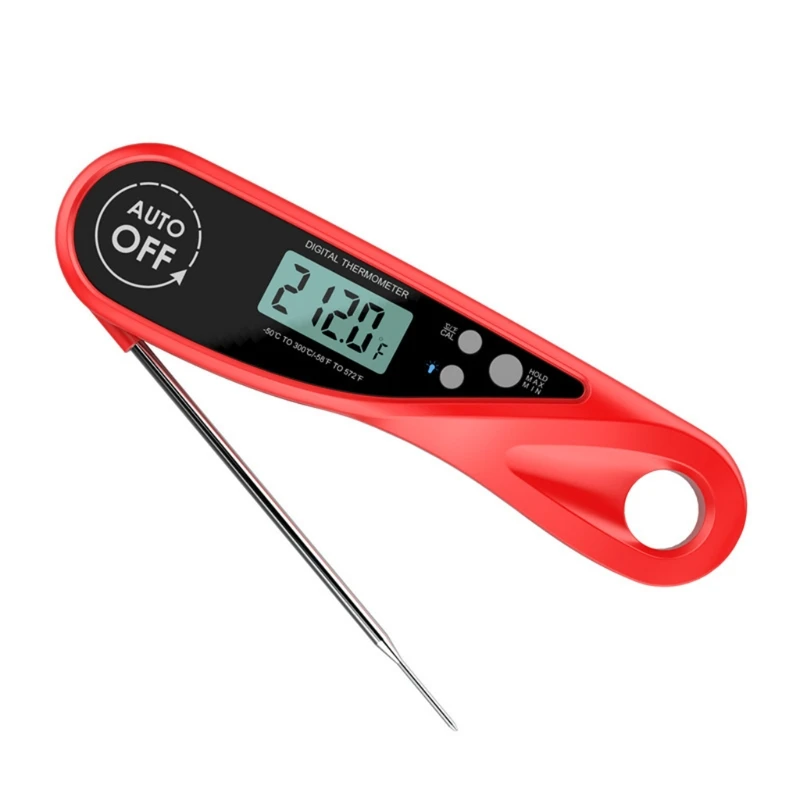 

Digital Kitchen Food Thermometer with Backlight Magnetic Foldable Meat Thermometer Water-proof Meat Water Milk Cooking