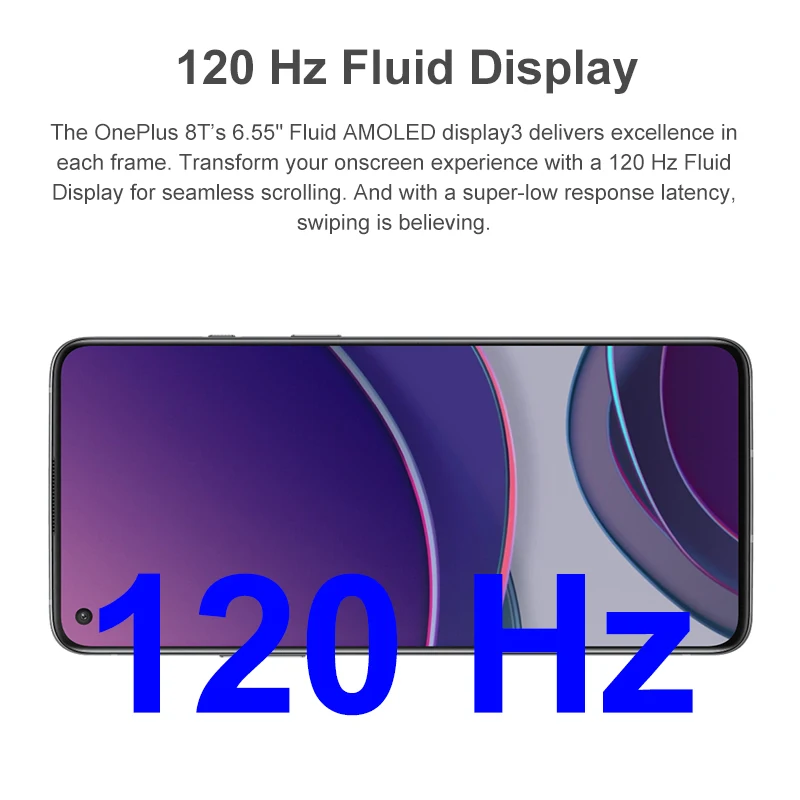 Глобальная прошивка OnePlus 8 T официального магазина Carter's Snapdragon 865 5G смартфон 12 Гб