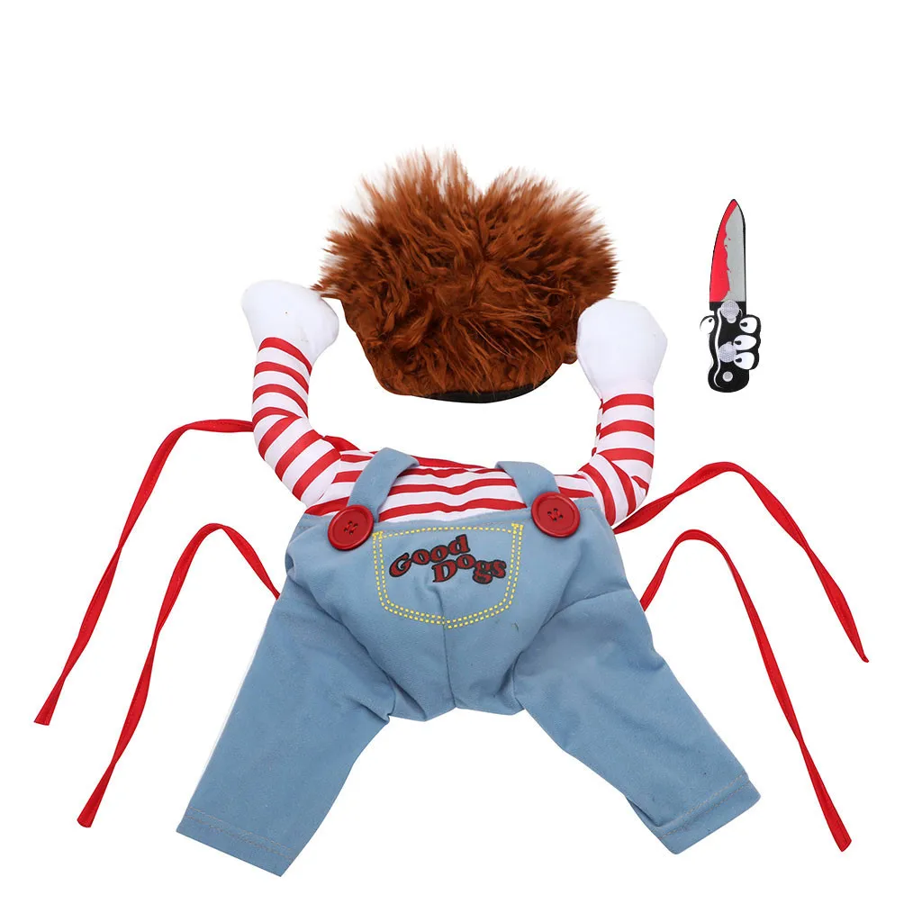 XS L забавная Одежда для собак рубашка косплей теплое пальто толстовка жилет