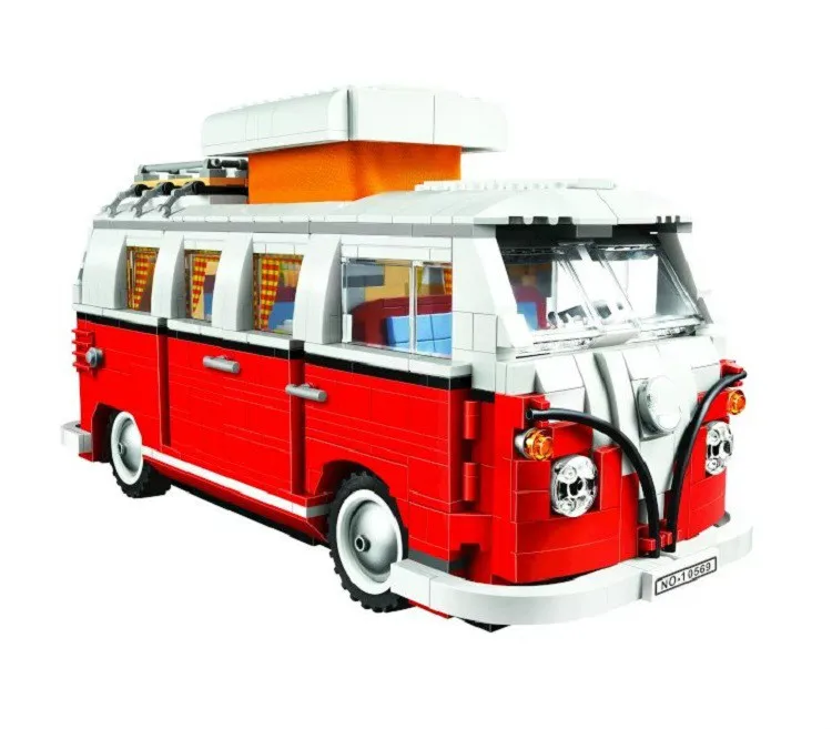 21001 1342 шт. Creator Ideas Technic Street T1 Camper Van строительные блоки кирпичи детские игрушки Рождественский подарок 10220