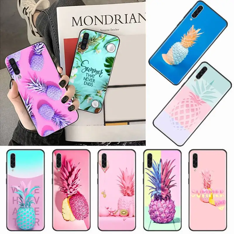 

Pineapple summer fruit pattern Phone Case For Samsung galaxy A S note 10 7 8 9 20 30 31 40 50 51 70 71 21 s ultra plus