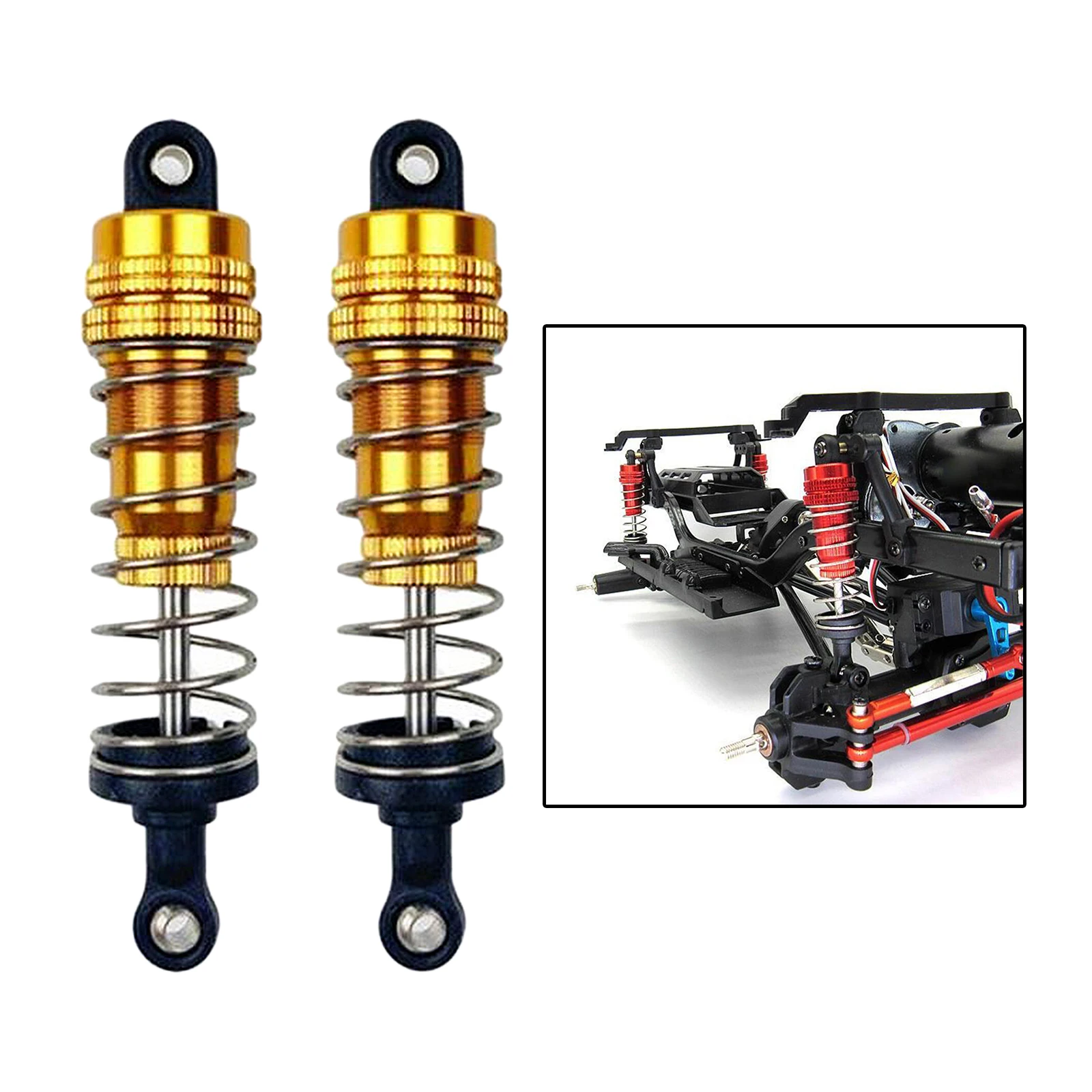 

2PCS Metal Shock Absorber Damper for 1/12 RC Rock Crawler MN86 Fits WLtoys 144001 Parts