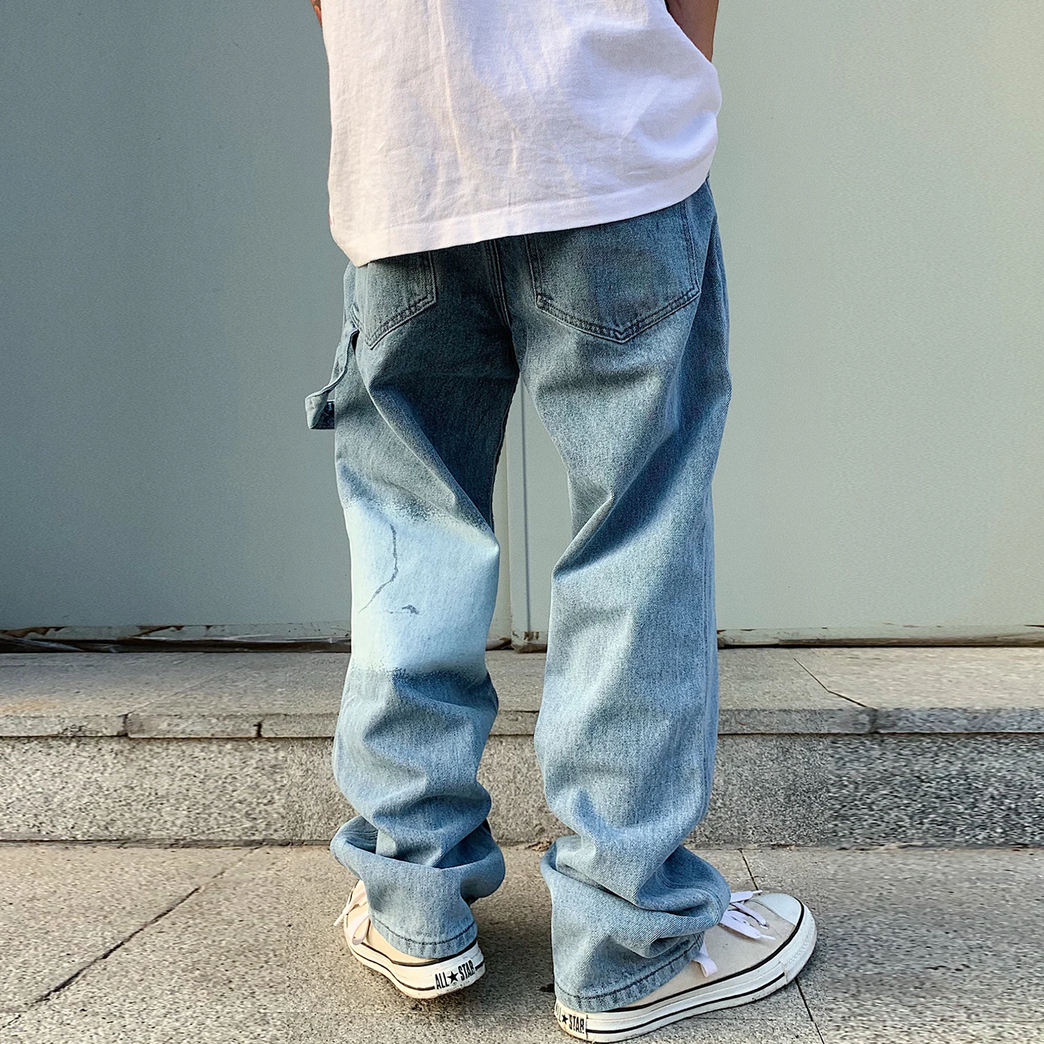 Повседневные брюки карго с принтом в стиле пэчворк уличная одежда для мужчин