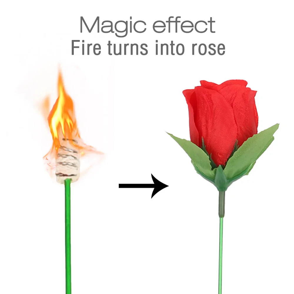Забавная Игрушка реквизит для сцены красный романтический волшебный цветок розы