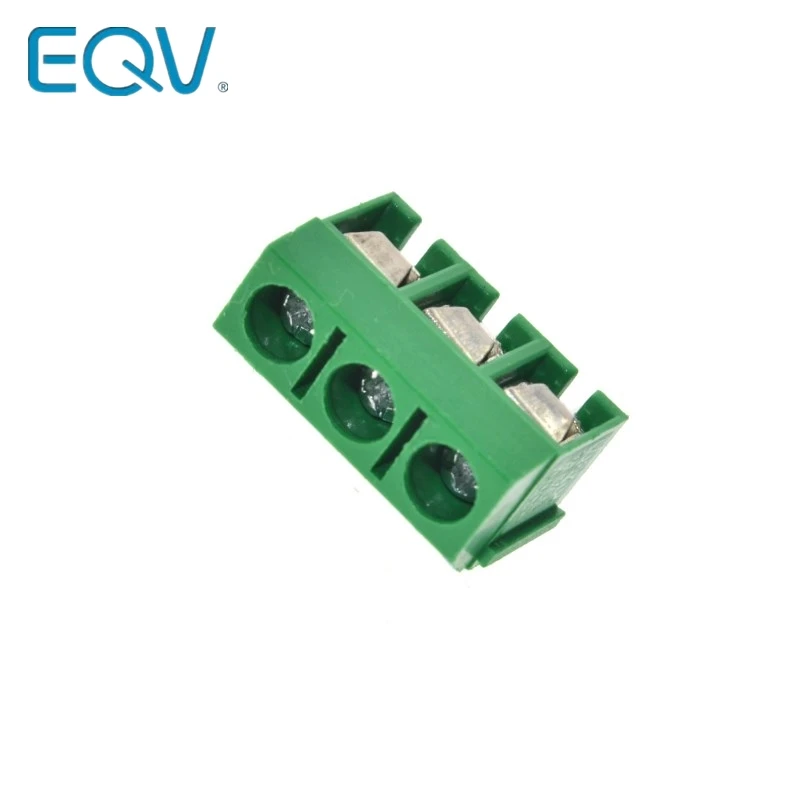 EQV 20 шт./лот KF301 3P 5.0 винт 3Pin 5 0 мм прямой контактный PCB блок зеленый|lot lot|screw pcbscrew lot |