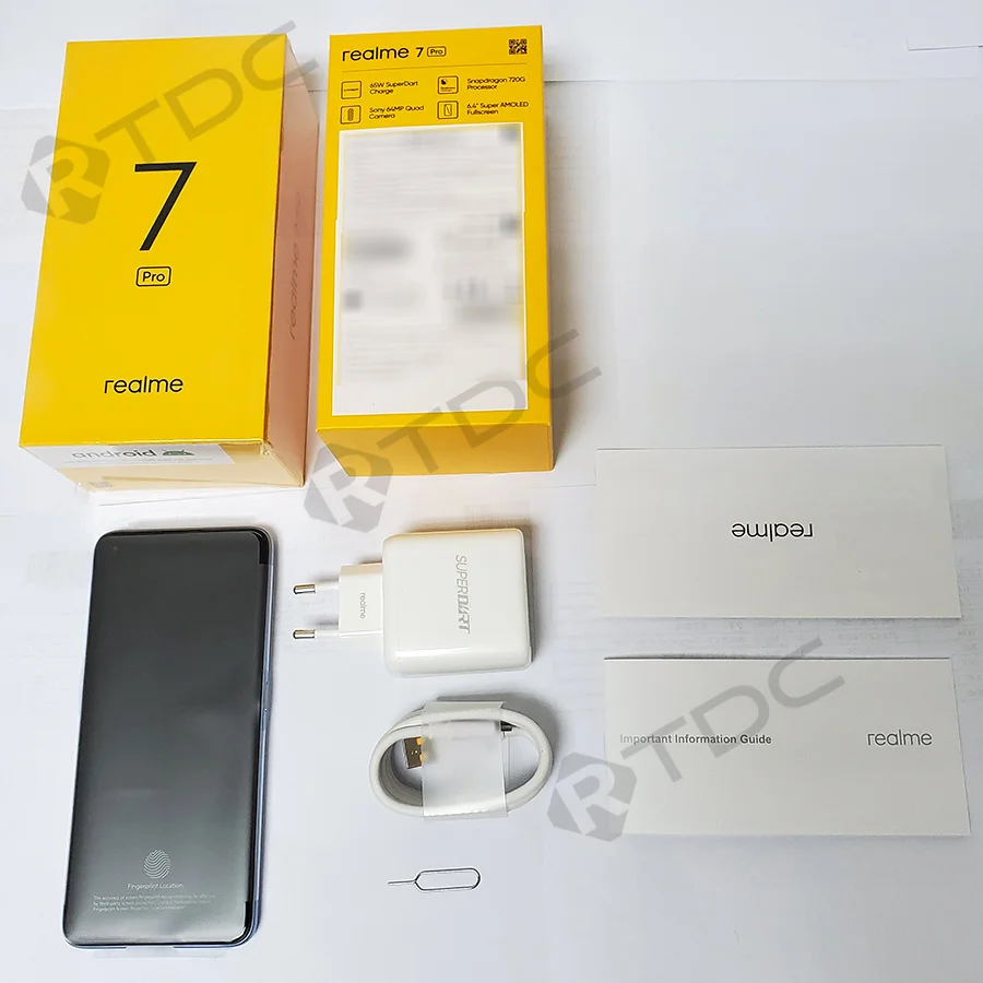 Смартфон realme 7 Pro RMX2170 экран 6 4 дюйма FHD + 8 Гб 128 ГБ 65 Вт Поддержка NFC 10 в/6 5 А 64 мп