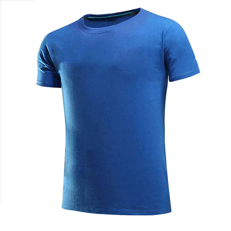 

2021 Men's Sweatshirt Short Sleeve Gym Training Running Breathable Sweat Absorbing Casual Shorts Men's Trend Solid Color Tops