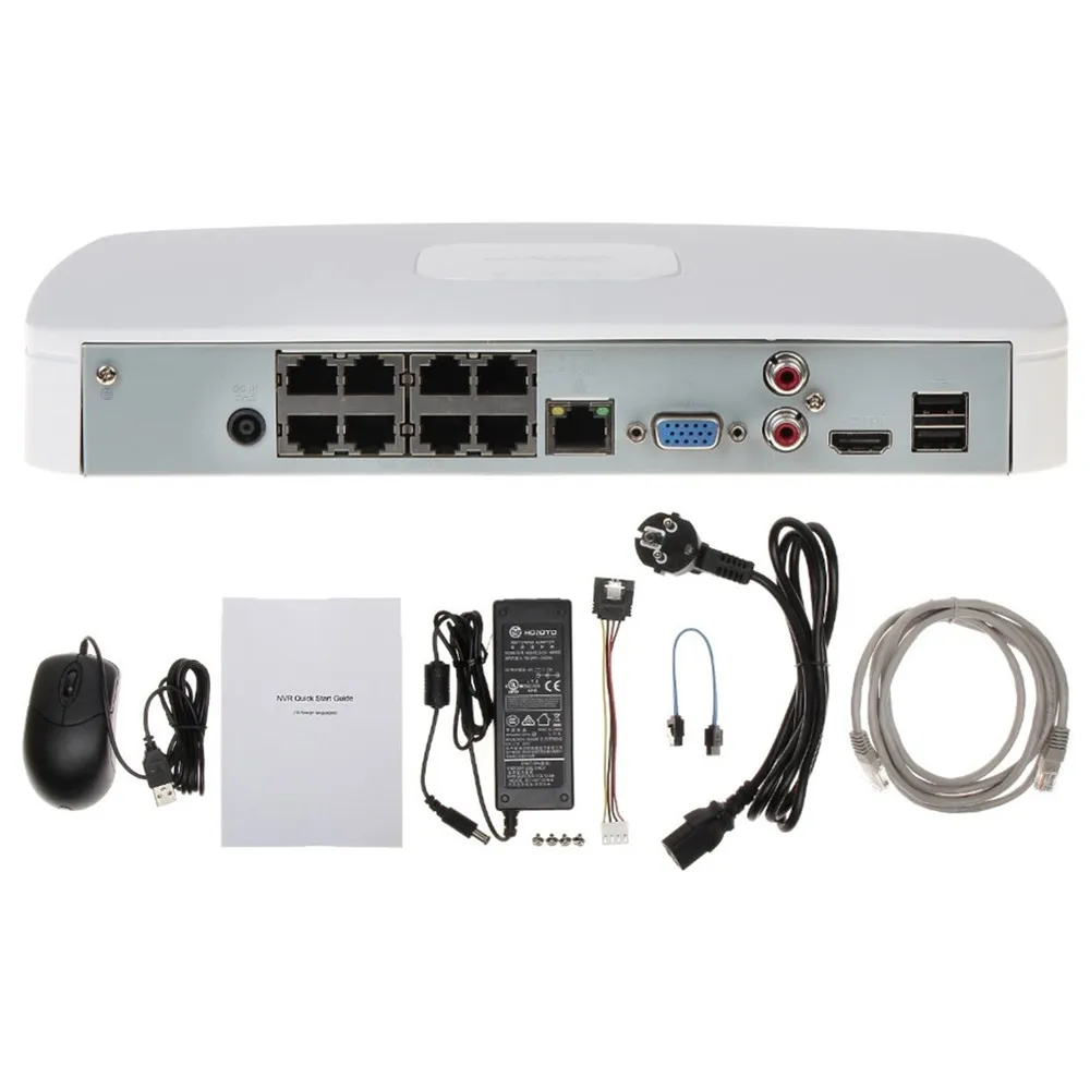 Сетевой видеорегистратор Dahua 4 к NVR NVR4108 8P 4KS2/L 8CH с 8 POE NVR4116 16ch 8PoE порты Lite Видео