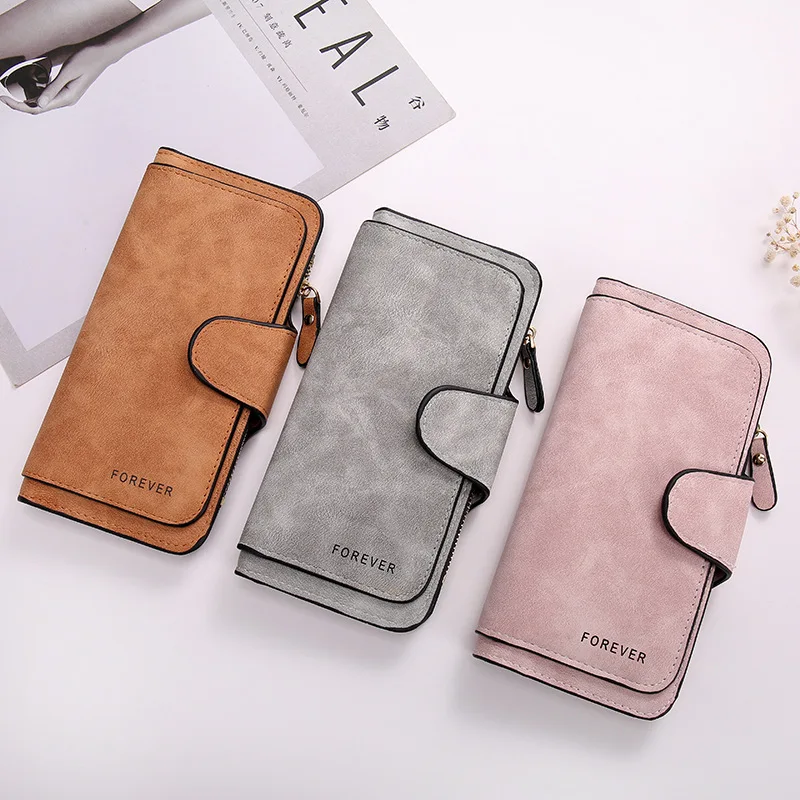 Женские кошельки на молнии Дамские с застежкой держатель для карт удостоверения