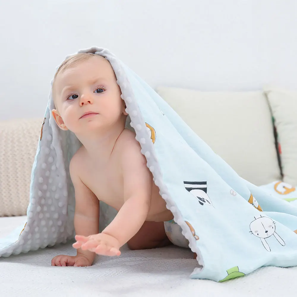 

Cotton Baby Receiving Blanket Infant Bath Towel Kids Swaddle Wrap Blanket Sleeping Quilt Muslin Baby Stroller Blanket Diaper