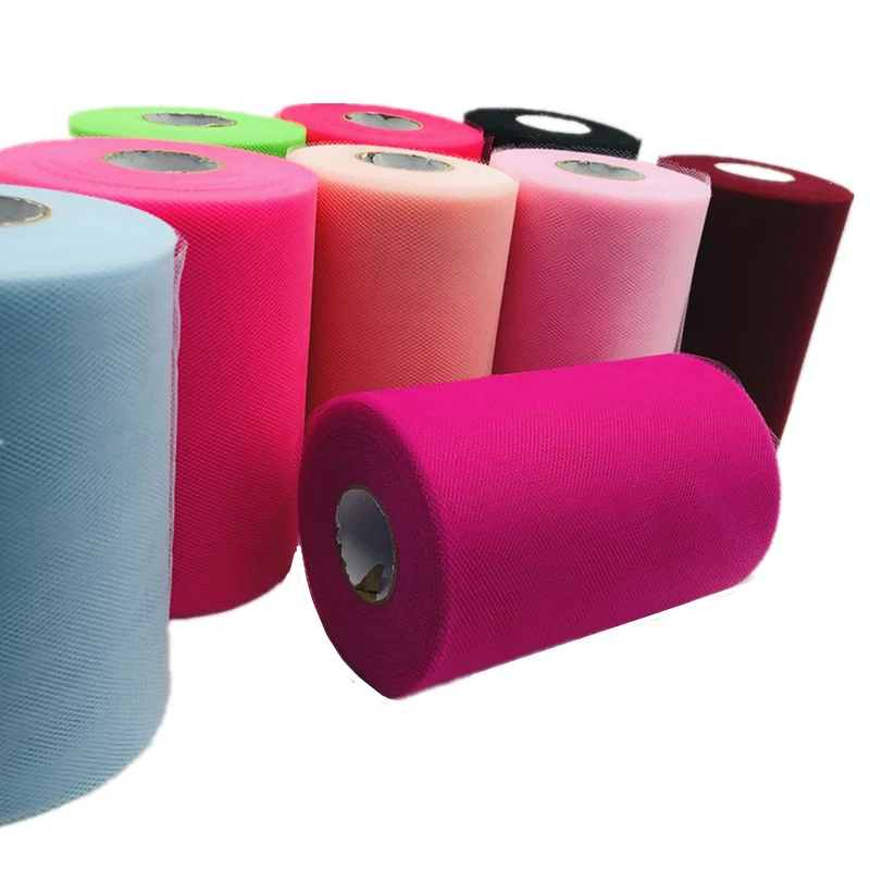 Рулон тюля 15 см 100 ярдов черный рулон сделай сам ткань катушка пачка вечерние