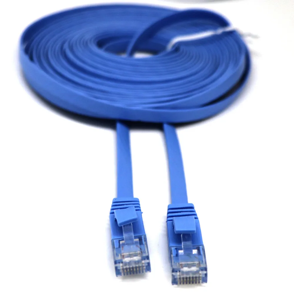 1 м/2 м/3 м/5 м/10 м/15 м/20 м RJ45 CAT6 Ethernet сетевой LAN кабель Плоский UTP патч-маршрутизатор