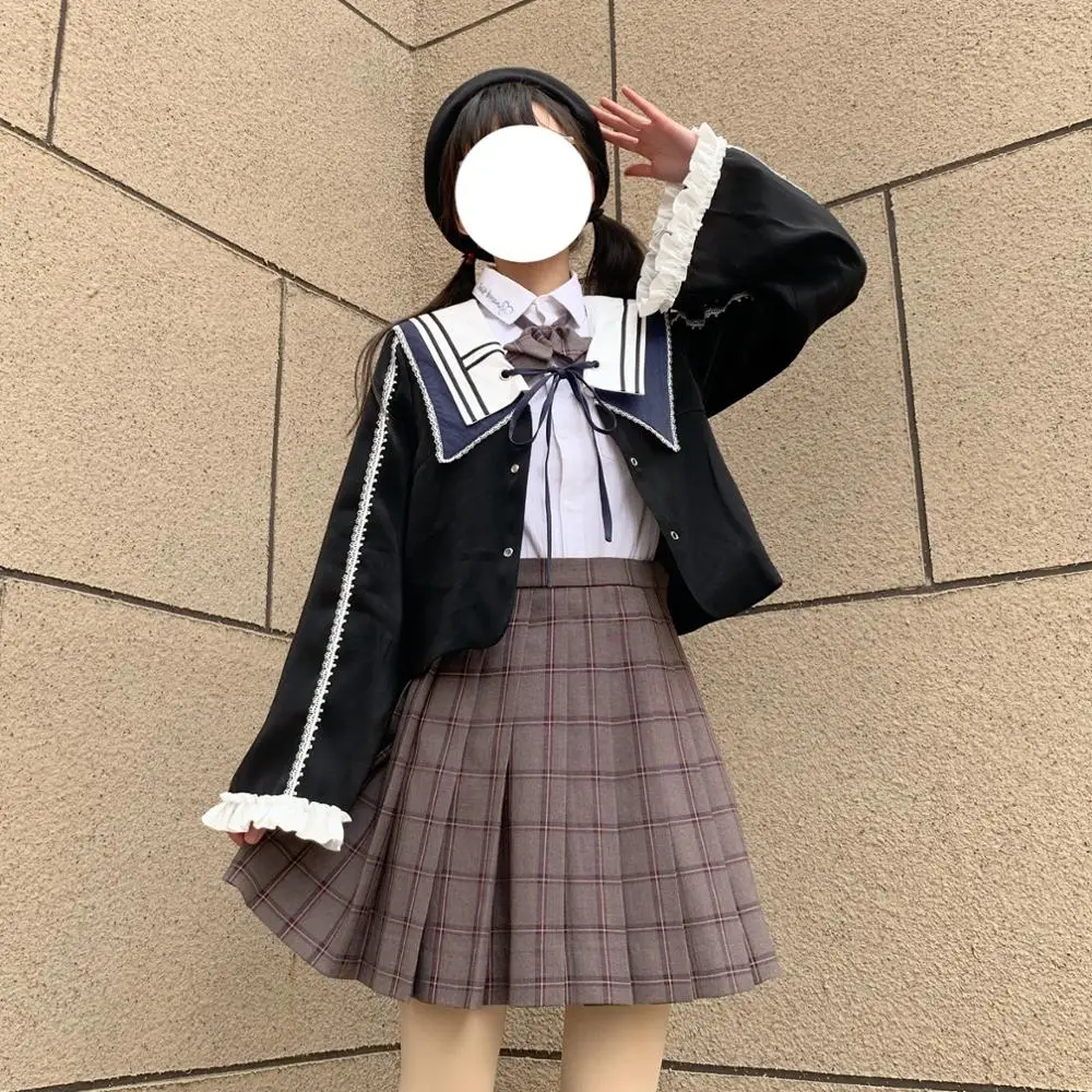 

Gothic palace sweet princess lolita jk uniform college style coat princess tea party kawaii girl jacket lolita top loli cos