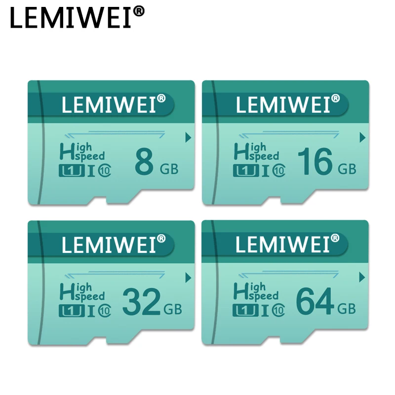 LEMIWEI Micro SD карта класса 10 8 ГБ 16 ГБ 32 ГБ высокая скорость 64 Гб Стандартная карта памяти TF флэш-карта для телефона Pad камера