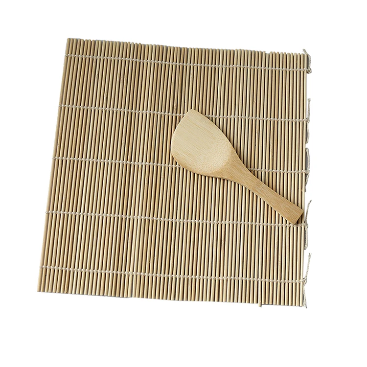 

2 шт./компл. DIY бамбуковая шторка для суши рисовые Суши наборы для роллов инструменты для готовки коврик для роллов ложка лезвие для суши