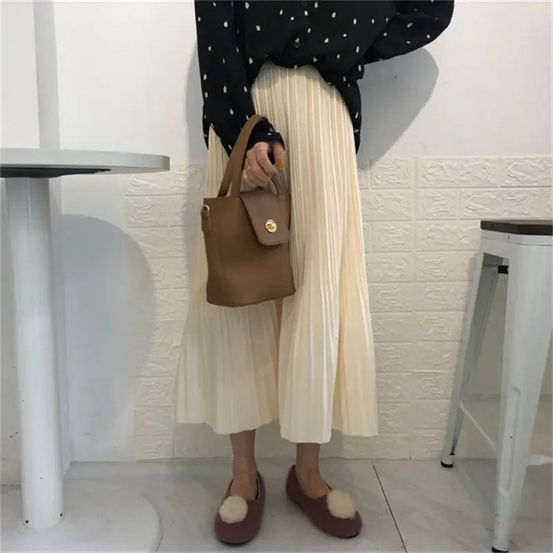 

HziriP 2021 Minimalist Solid A-Line Femme Casual High Waist Sweet Hot Sale Brief Summer Chic Women Party New All Match Skirts