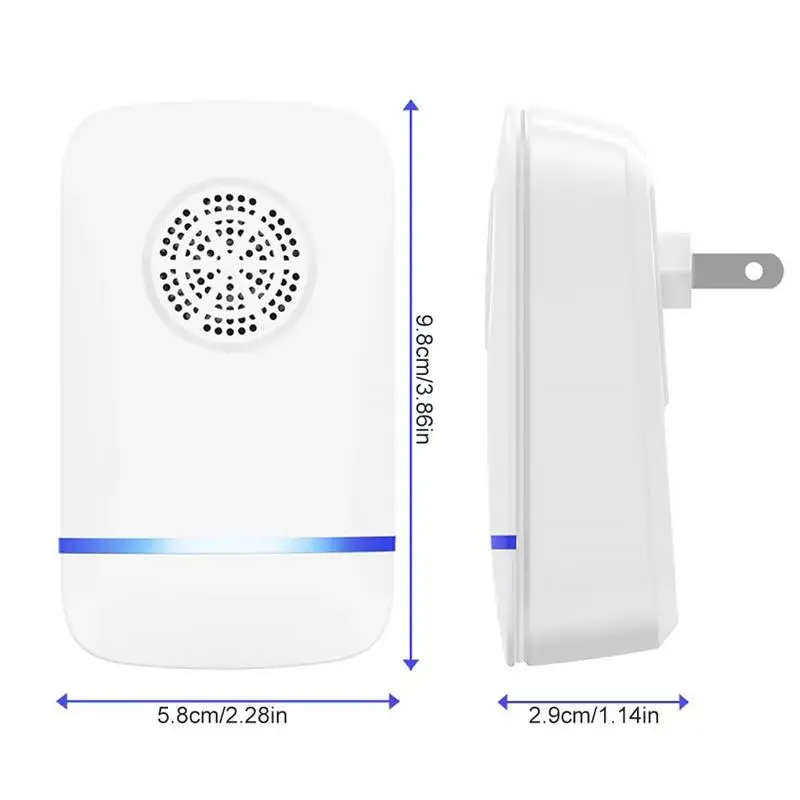 

4Pcs Sonic Pest Repeller Electronic Repellent Indoor Bug Insect Control for Home Office Kitchen Warehouse