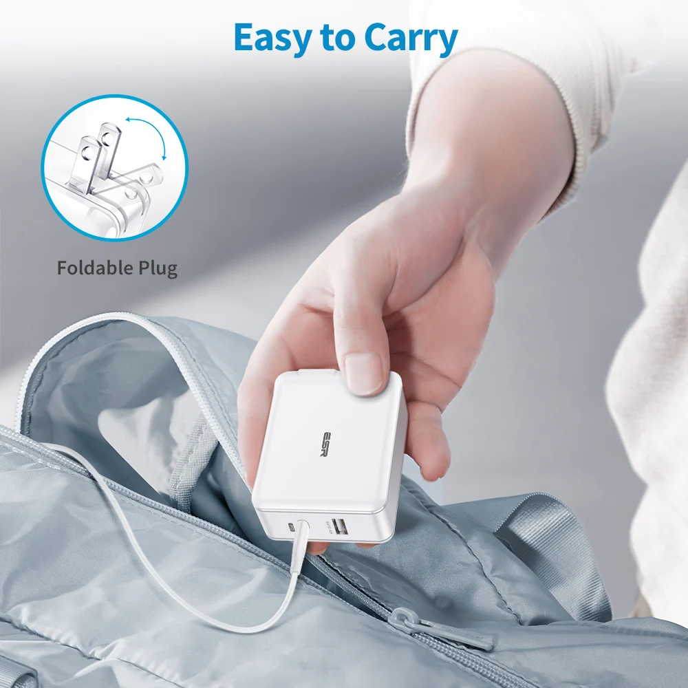 Зарядное устройство ESR с разъемом USB Type C на Lightning 30 Вт|Зарядные устройства для