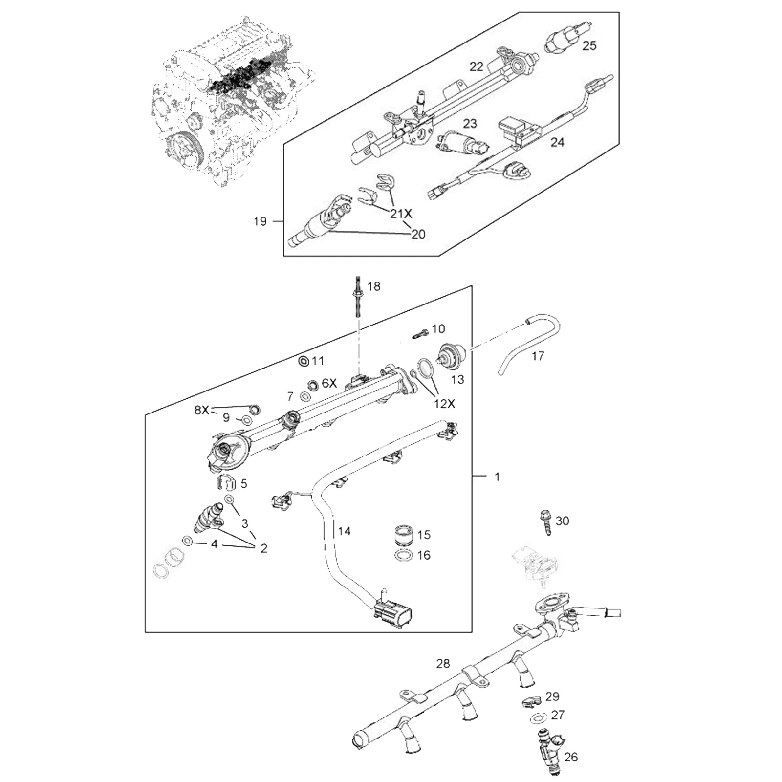 Автомобильный двигатель бензиновый топливный инжектор воздухозаборник для Vauxhall